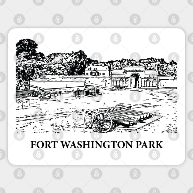 Fort Washington Park Magnet by Lakeric